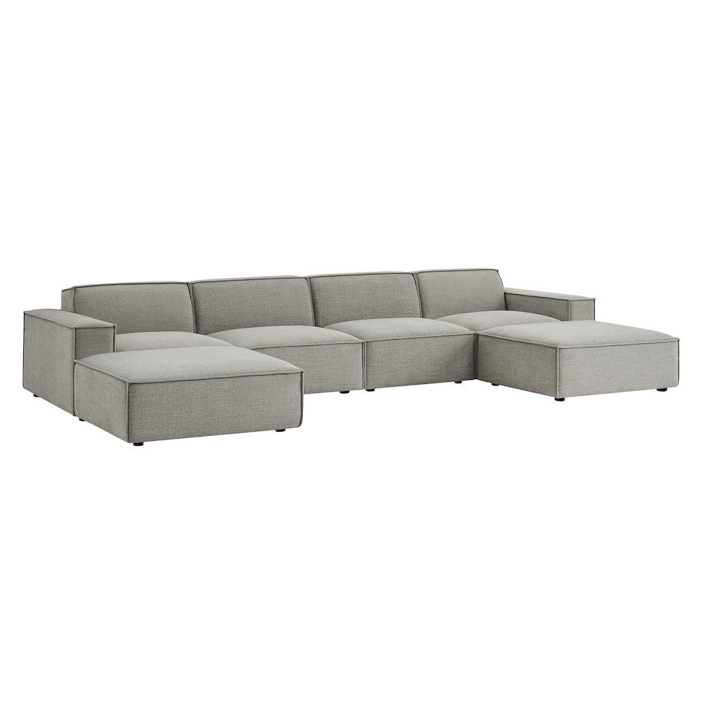 Restore 6-Piece Performance Fabric Upholstered Modular Sectional Sofa. Picture 1