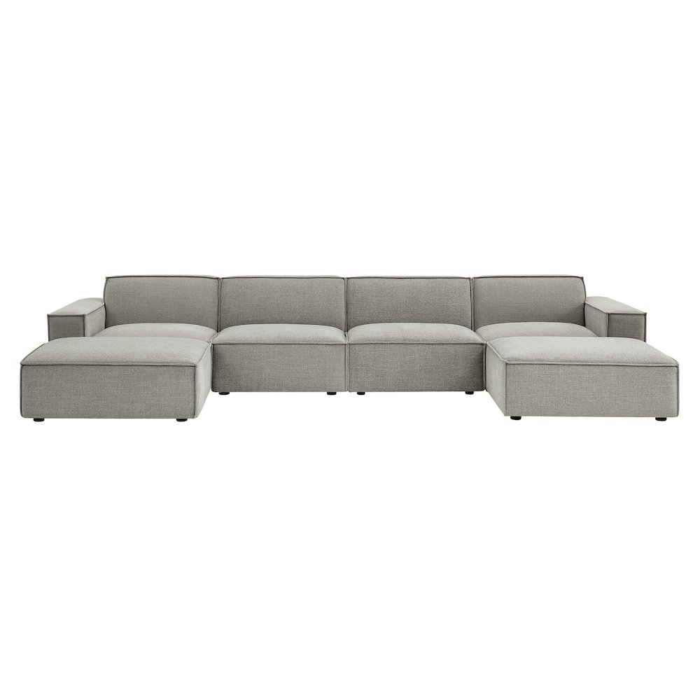Restore 6-Piece Performance Fabric Upholstered Modular Sectional Sofa. Picture 8