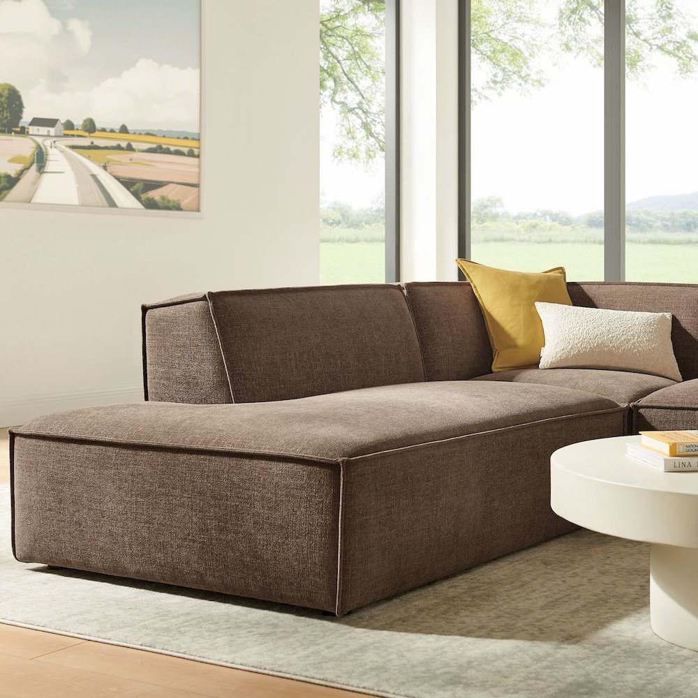 Restore 3-Piece Performance Fabric Upholstered Modular L-Shaped Sectional Sofa. Picture 11
