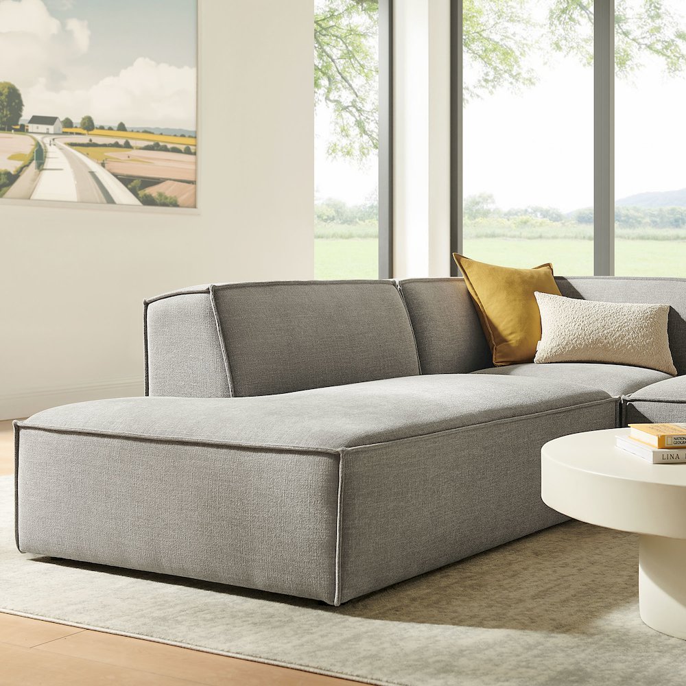 Restore 3-Piece Performance Fabric Upholstered Modular L-Shaped Sectional Sofa. Picture 11