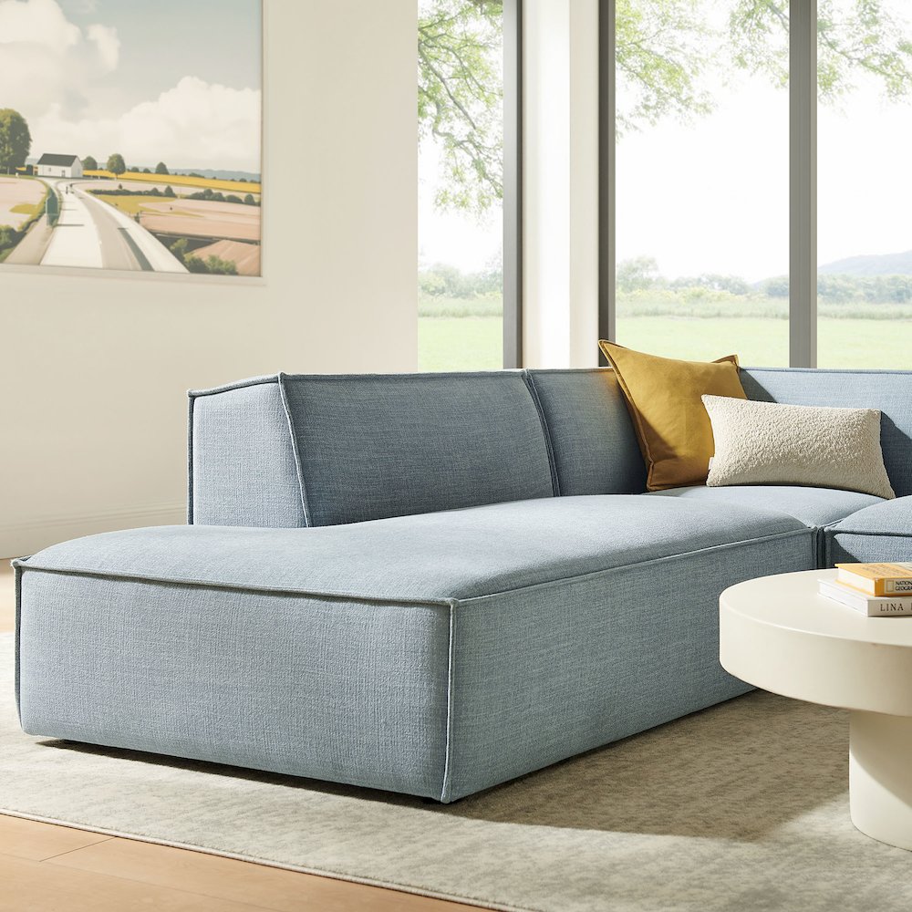 Restore 3-Piece Performance Fabric Upholstered Modular L-Shaped Sectional Sofa. Picture 11