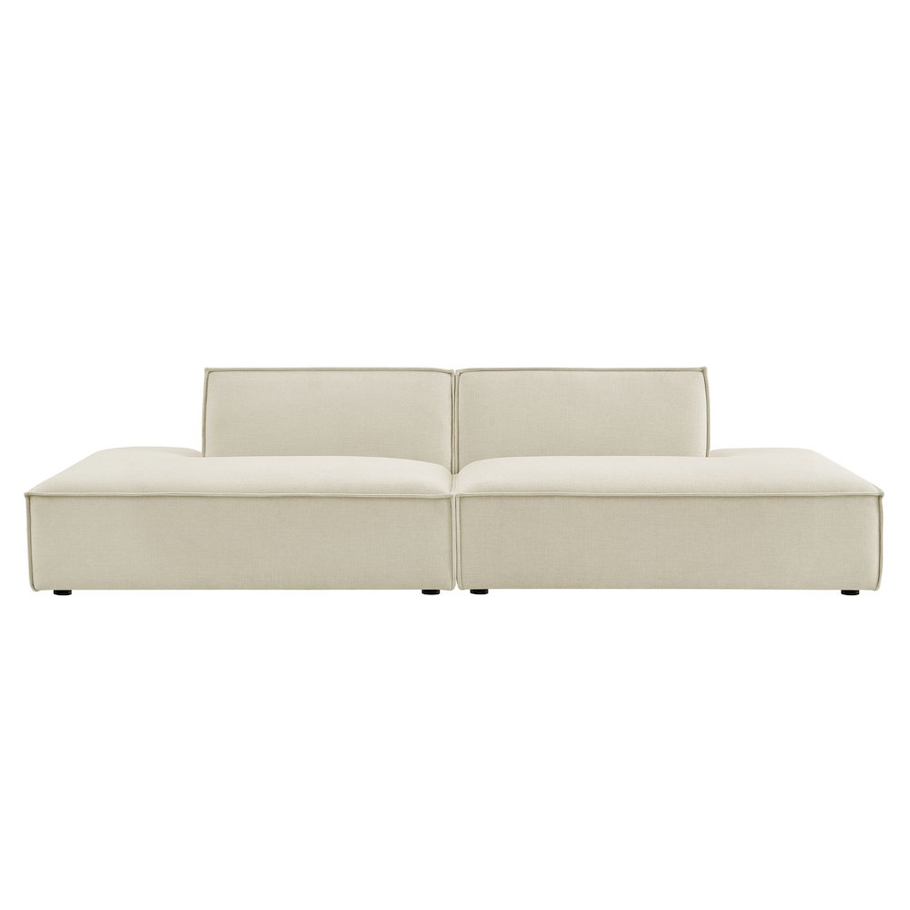 Restore 2-Piece Performance Fabric Upholstered Modular Loveseat. Picture 6