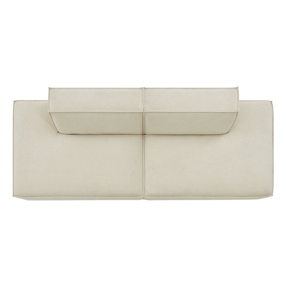 Restore 2-Piece Performance Fabric Upholstered Modular Loveseat. Picture 7