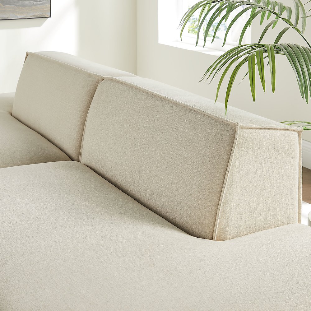 Restore 2-Piece Performance Fabric Upholstered Modular Loveseat. Picture 9