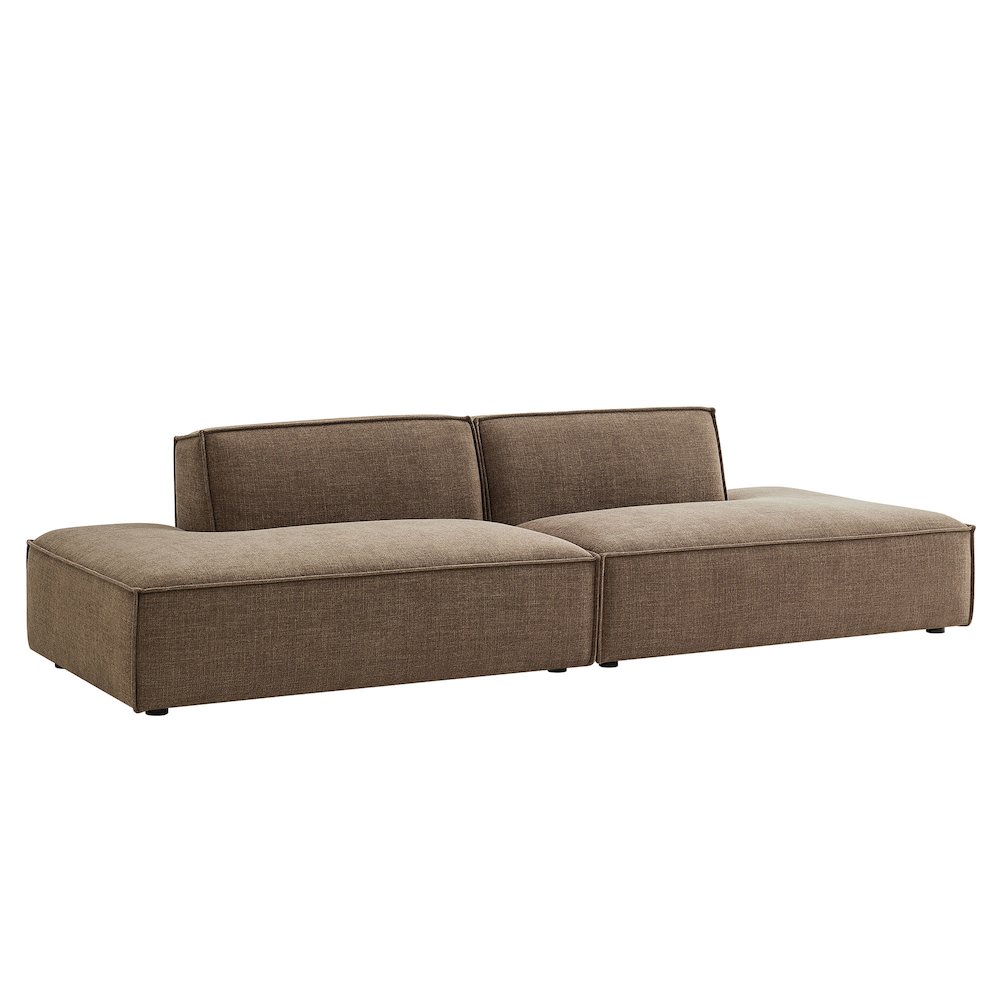 Restore 2-Piece Performance Fabric Upholstered Modular Loveseat. Picture 1