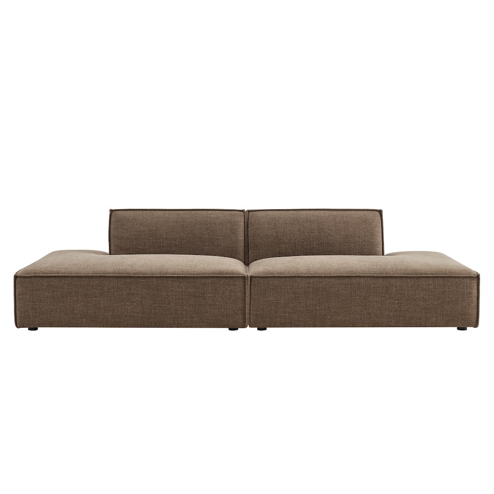 Restore 2-Piece Performance Fabric Upholstered Modular Loveseat. Picture 6