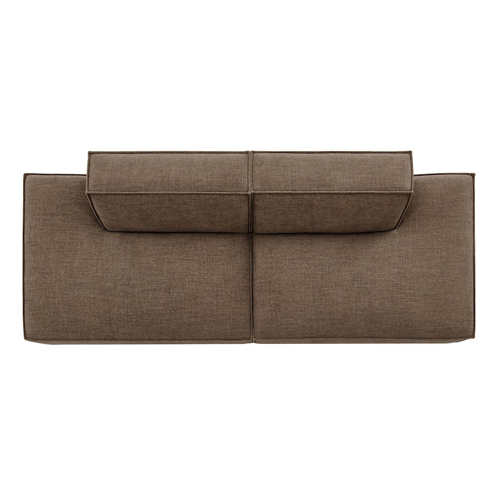 Restore 2-Piece Performance Fabric Upholstered Modular Loveseat. Picture 7