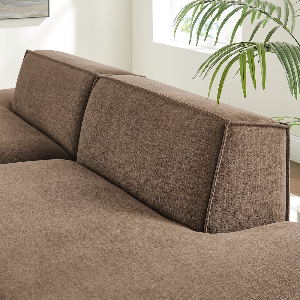 Restore 2-Piece Performance Fabric Upholstered Modular Loveseat. Picture 9