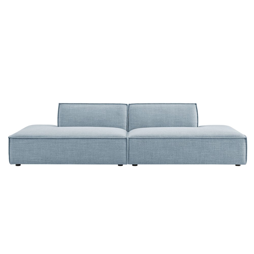 Restore 2-Piece Performance Fabric Upholstered Modular Loveseat. Picture 6