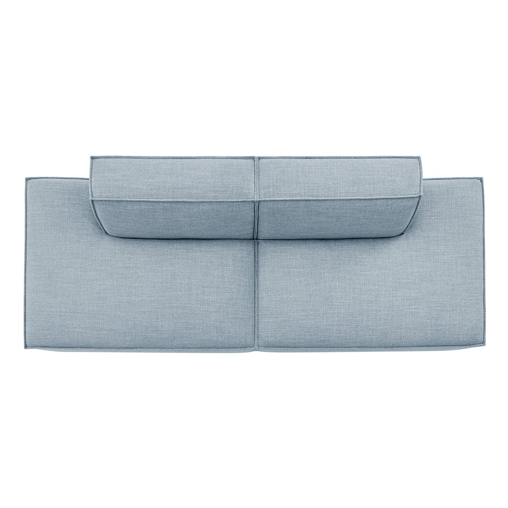 Restore 2-Piece Performance Fabric Upholstered Modular Loveseat. Picture 7