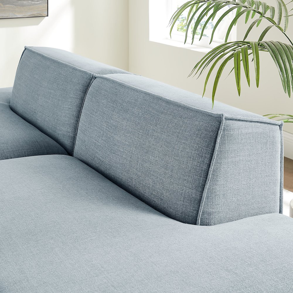 Restore 2-Piece Performance Fabric Upholstered Modular Loveseat. Picture 9