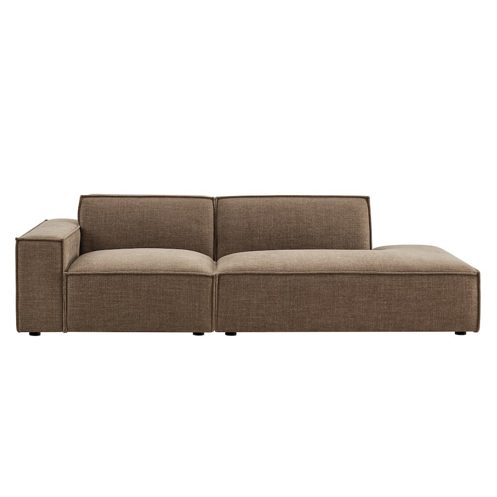 Restore 2-Piece Performance Fabric Upholstered Modular Loveseat. Picture 6