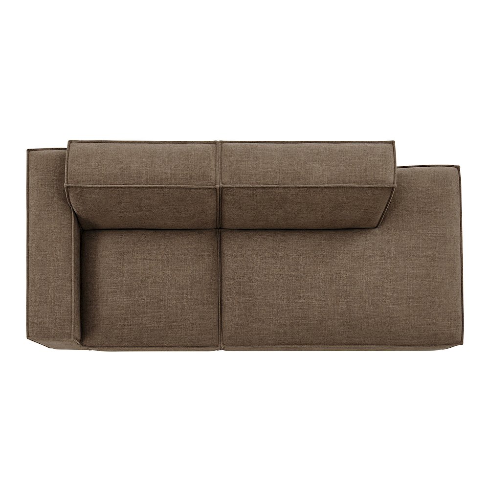 Restore 2-Piece Performance Fabric Upholstered Modular Loveseat. Picture 7
