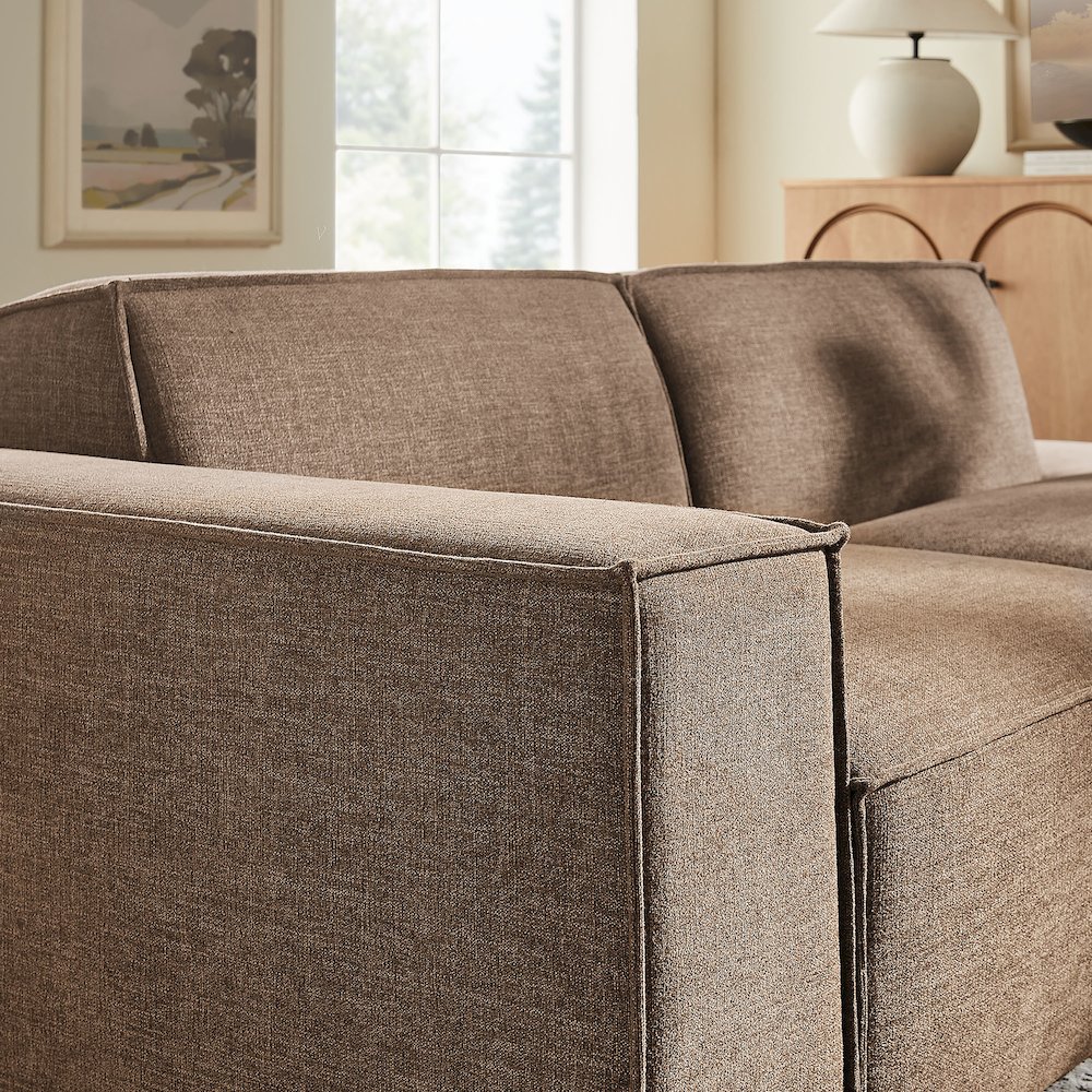 Restore 2-Piece Performance Fabric Upholstered Modular Loveseat. Picture 9