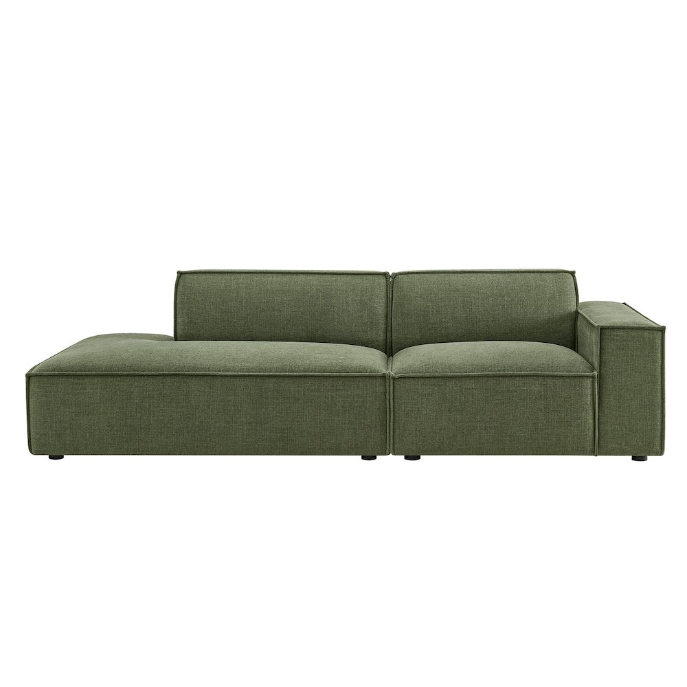 Restore 2-Piece Performance Fabric Upholstered Modular Loveseat. Picture 6