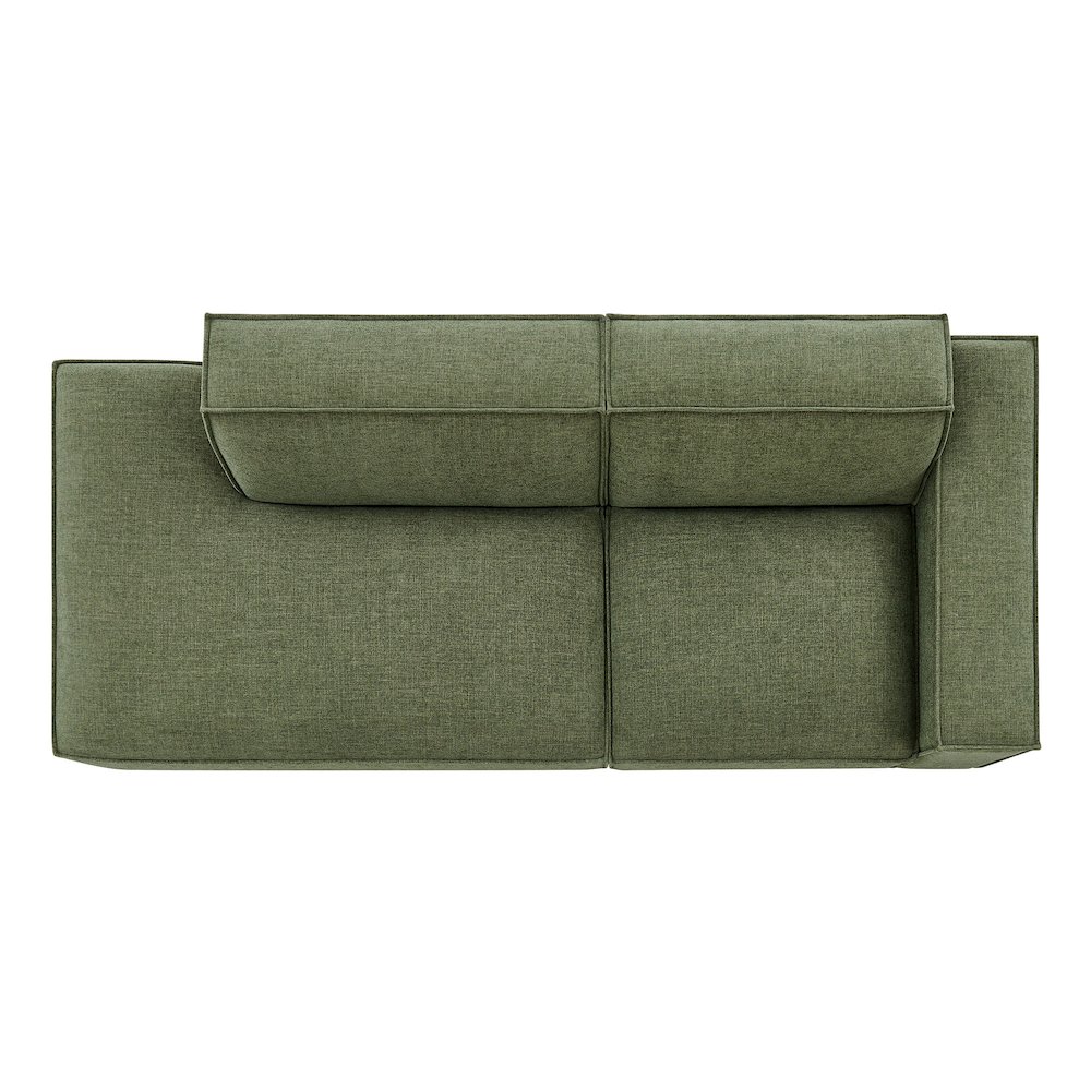 Restore 2-Piece Performance Fabric Upholstered Modular Loveseat. Picture 7