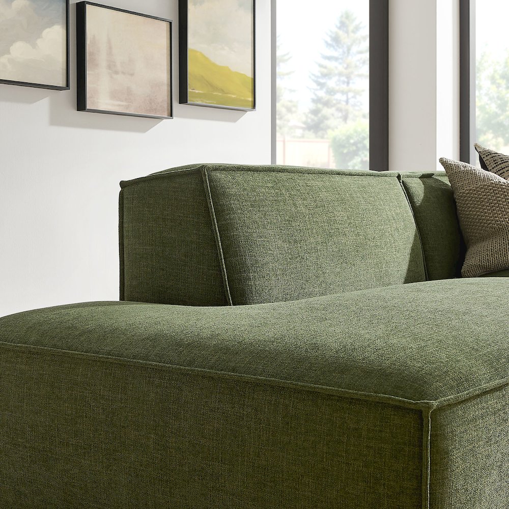Restore 2-Piece Performance Fabric Upholstered Modular Loveseat. Picture 9