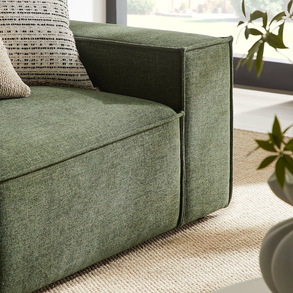 Restore 2-Piece Performance Fabric Upholstered Modular Loveseat. Picture 10