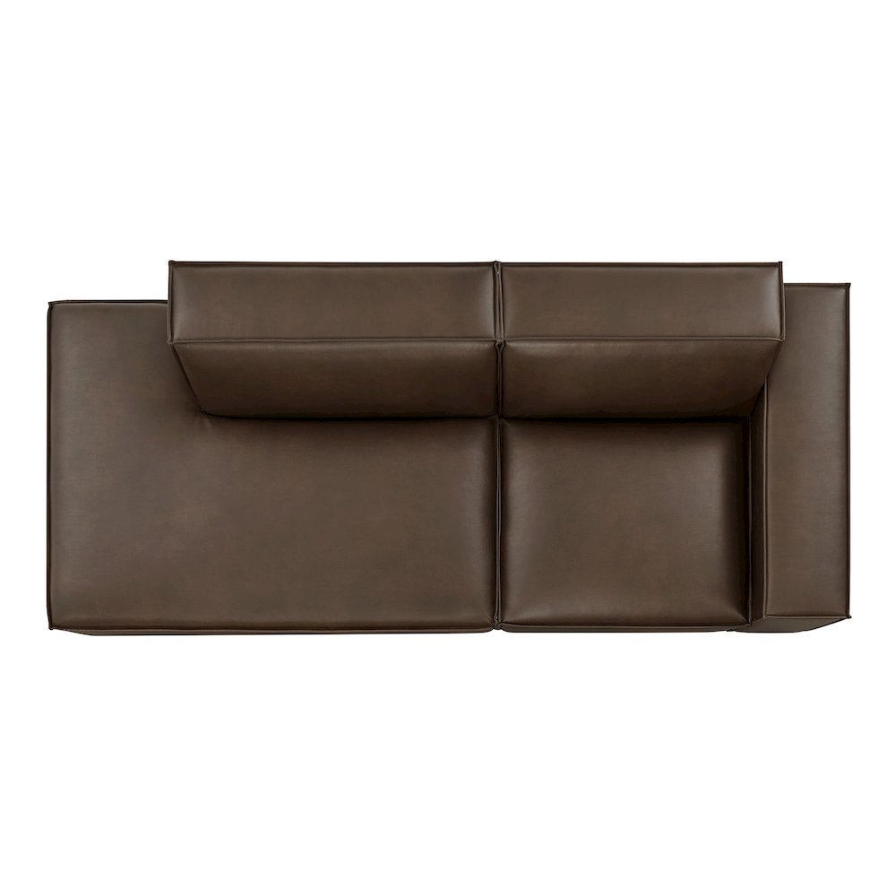 Restore 2-Piece Vegan Leather Modular Loveseat. Picture 6