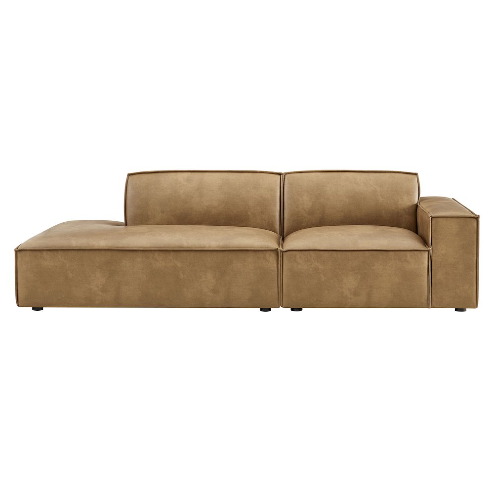 Restore 2-Piece Vegan Leather Modular Loveseat. Picture 5