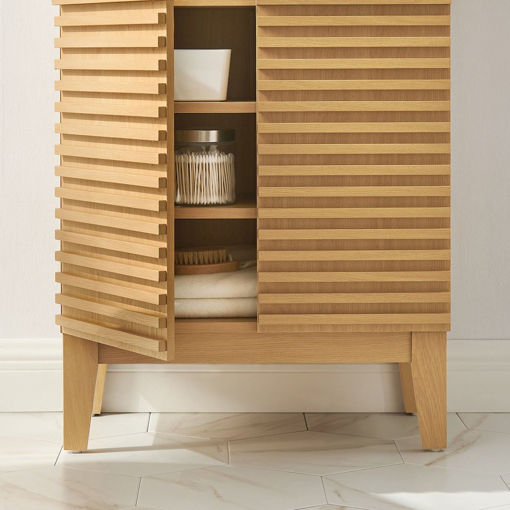 Render Freestanding Bathroom Storage Cabinet. Picture 9
