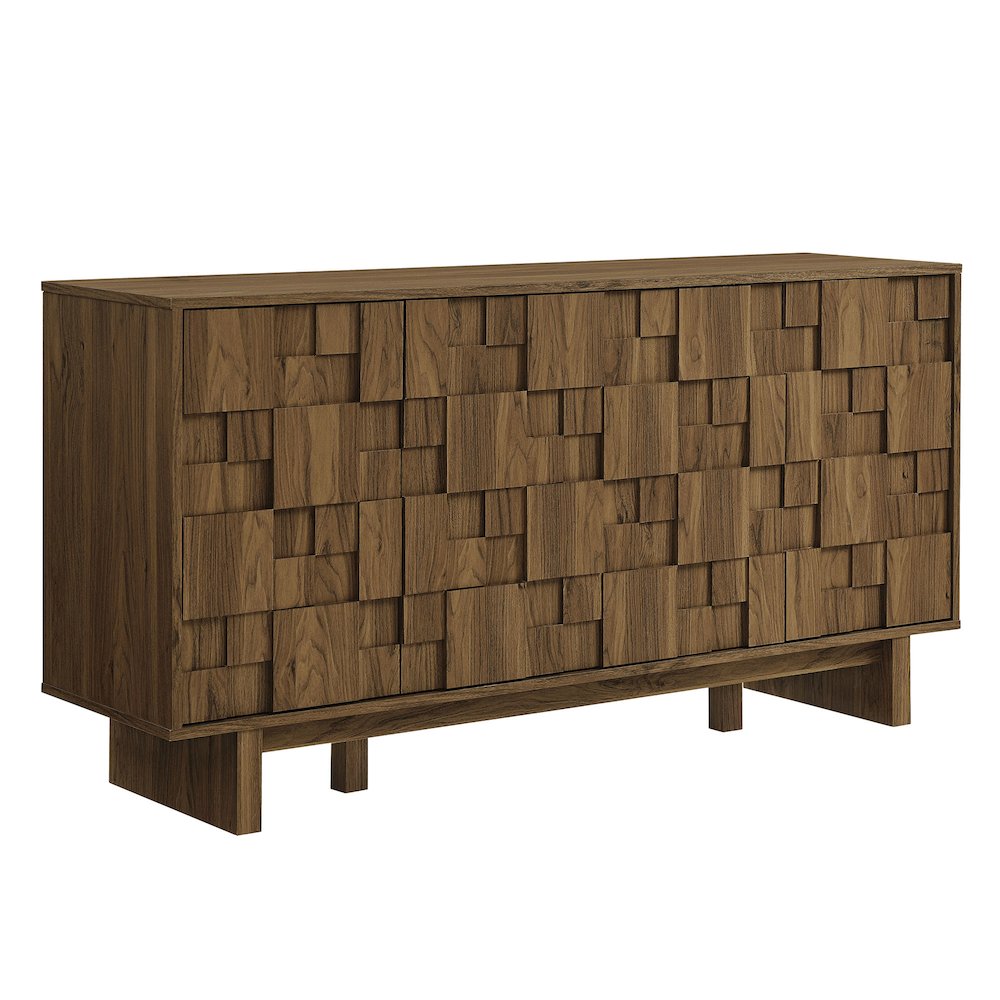 Owen 59 Inch 4 Door Geometric Sideboard. Picture 1