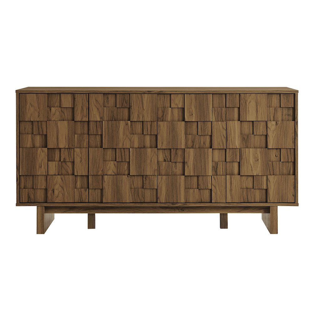 Owen 59 Inch 4 Door Geometric Sideboard. Picture 5