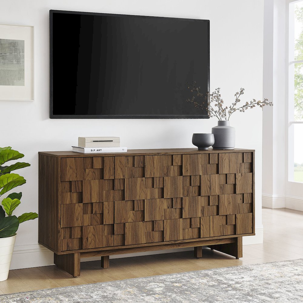 Owen 59 Inch 4 Door Geometric Sideboard. Picture 8