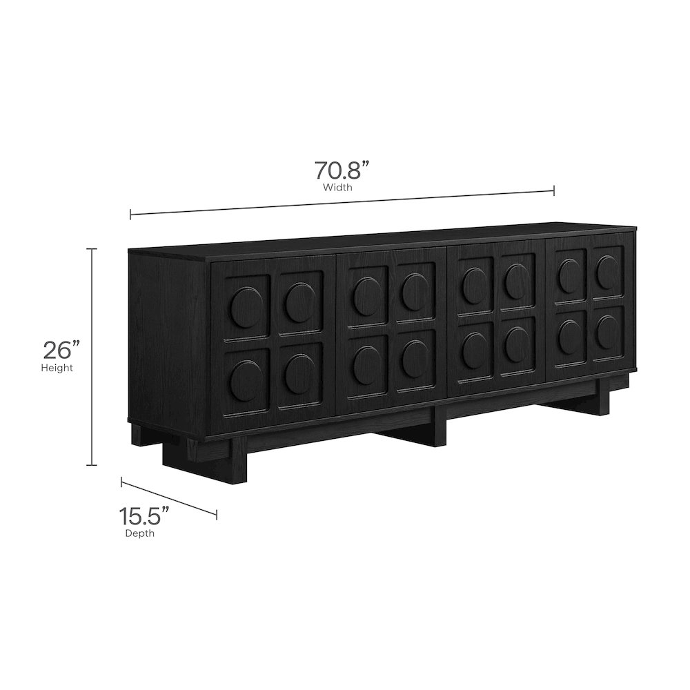 Knox 71 Inch TV Stand. Picture 2