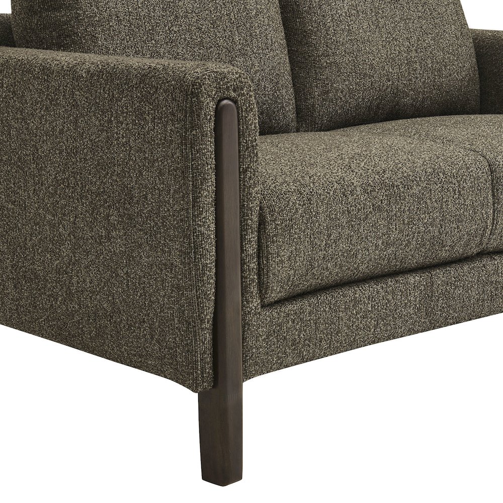 Hawken Boucle Fabric Loveseat. Picture 7