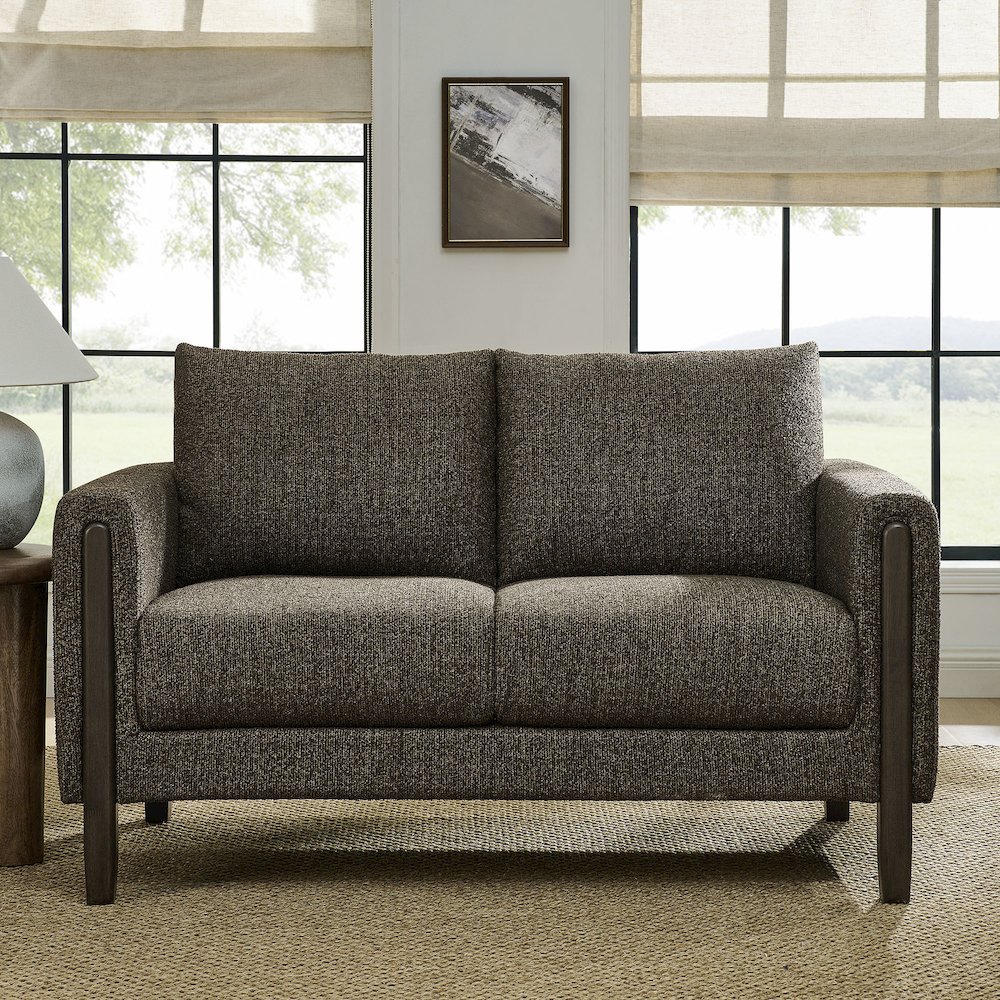 Hawken Boucle Fabric Loveseat. Picture 8