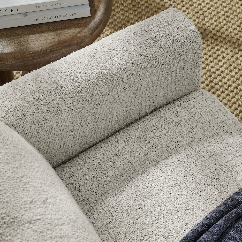 Hawken Boucle Fabric Loveseat. Picture 9