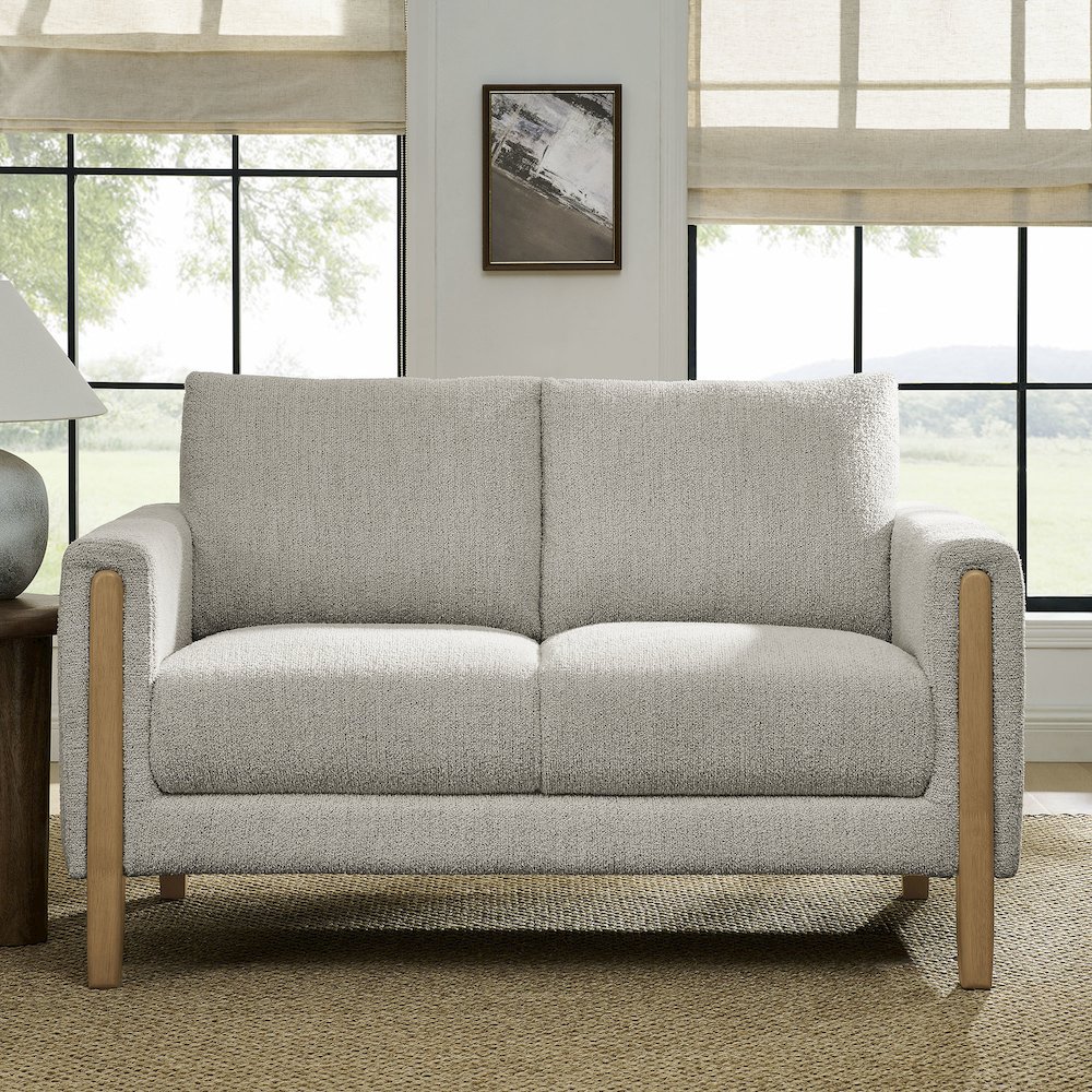 Hawken Boucle Fabric Loveseat. Picture 8