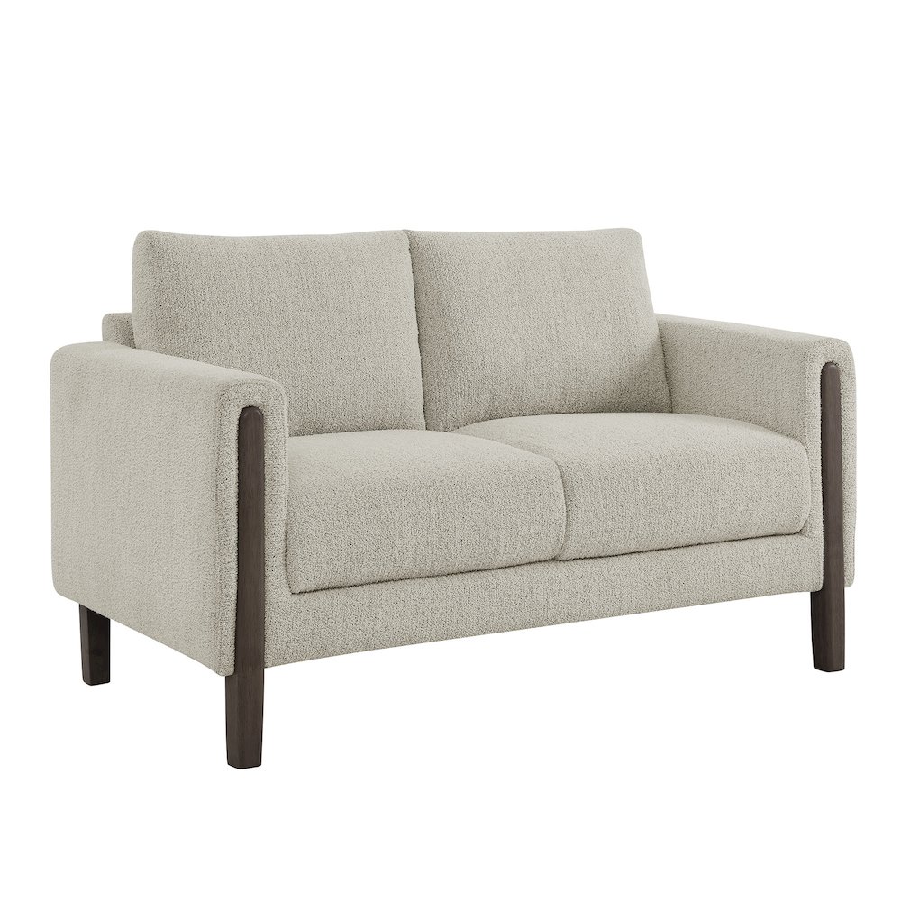 Hawken Boucle Fabric Loveseat. Picture 1