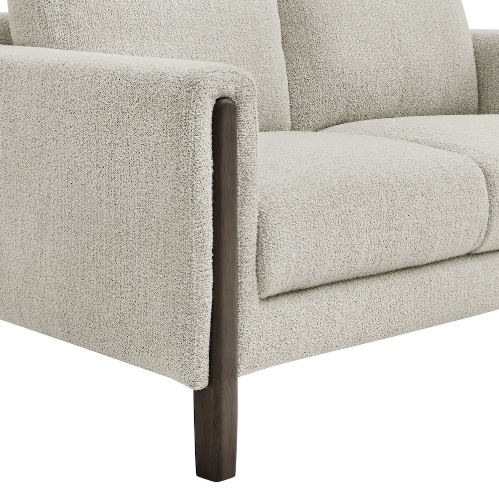 Hawken Boucle Fabric Loveseat. Picture 7