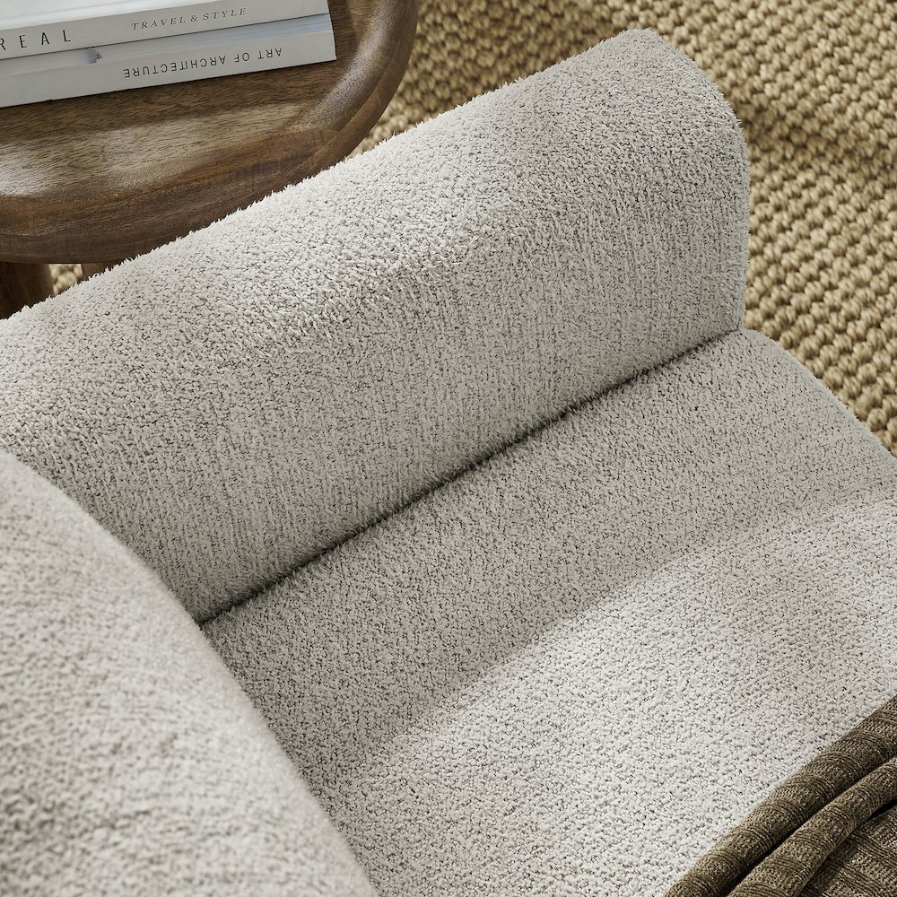Hawken Boucle Fabric Loveseat. Picture 9