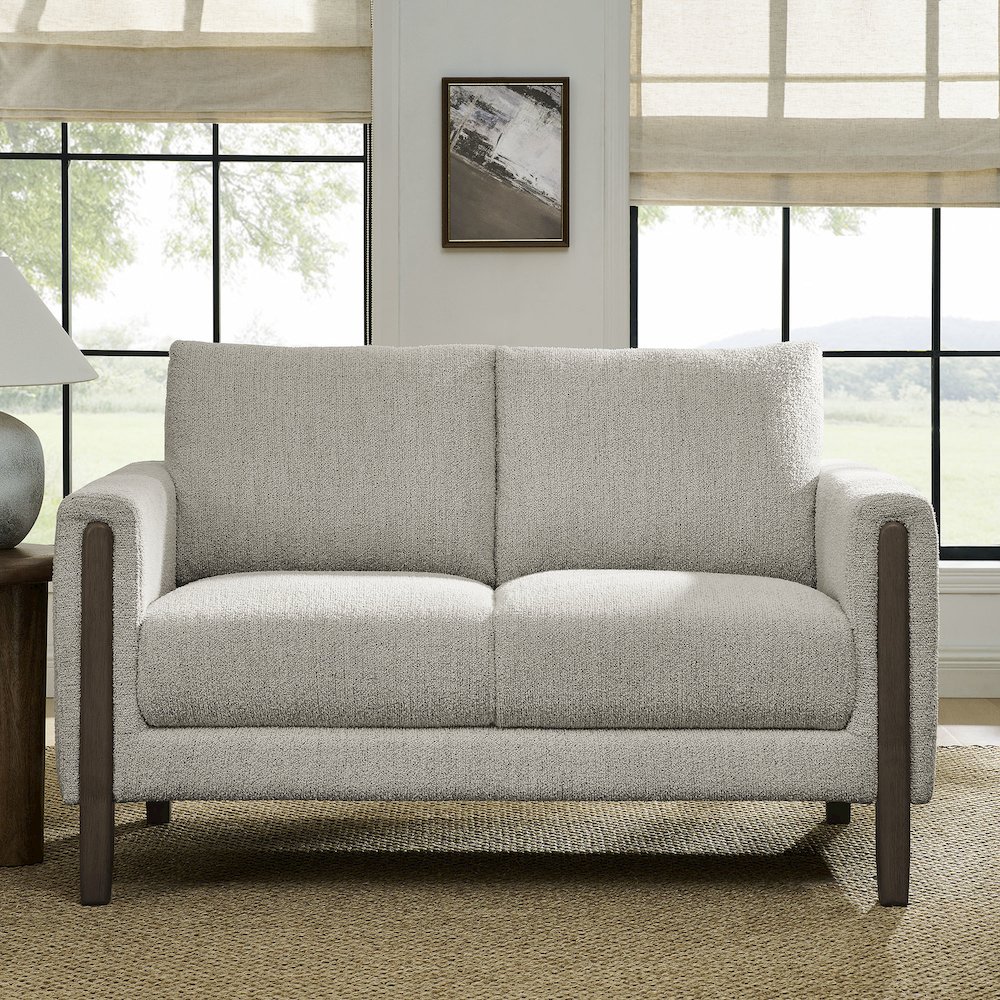 Hawken Boucle Fabric Loveseat. Picture 8
