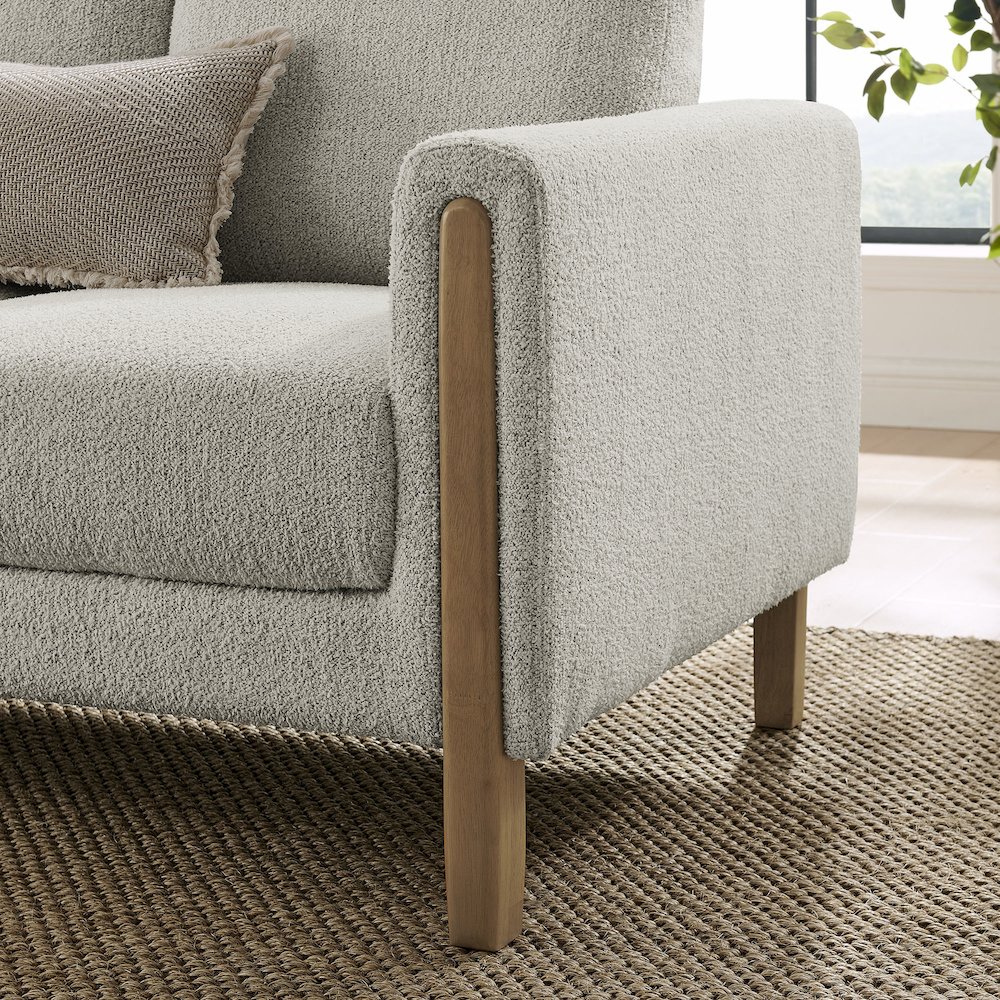 Hawken Boucle Fabric Sofa. Picture 9