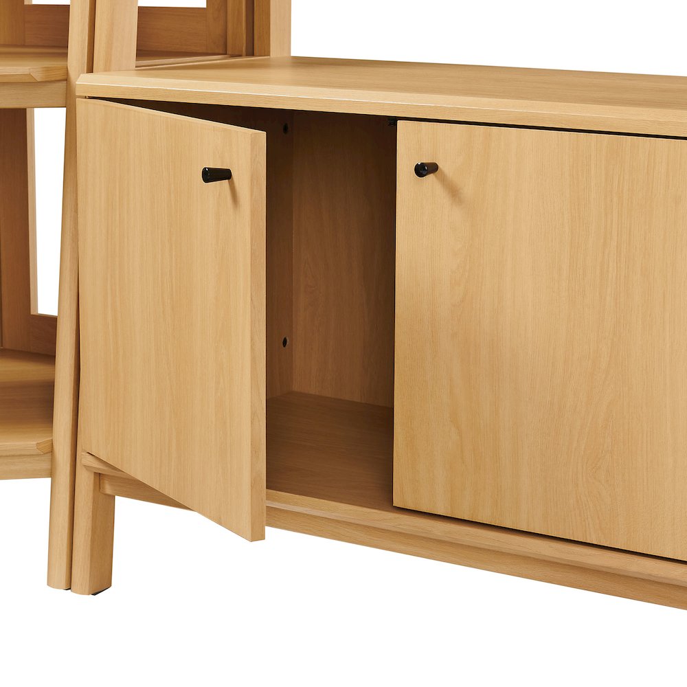 Bixby 3-Piece Corner Bookshelf Set with Wide Bookshelves. Picture 7