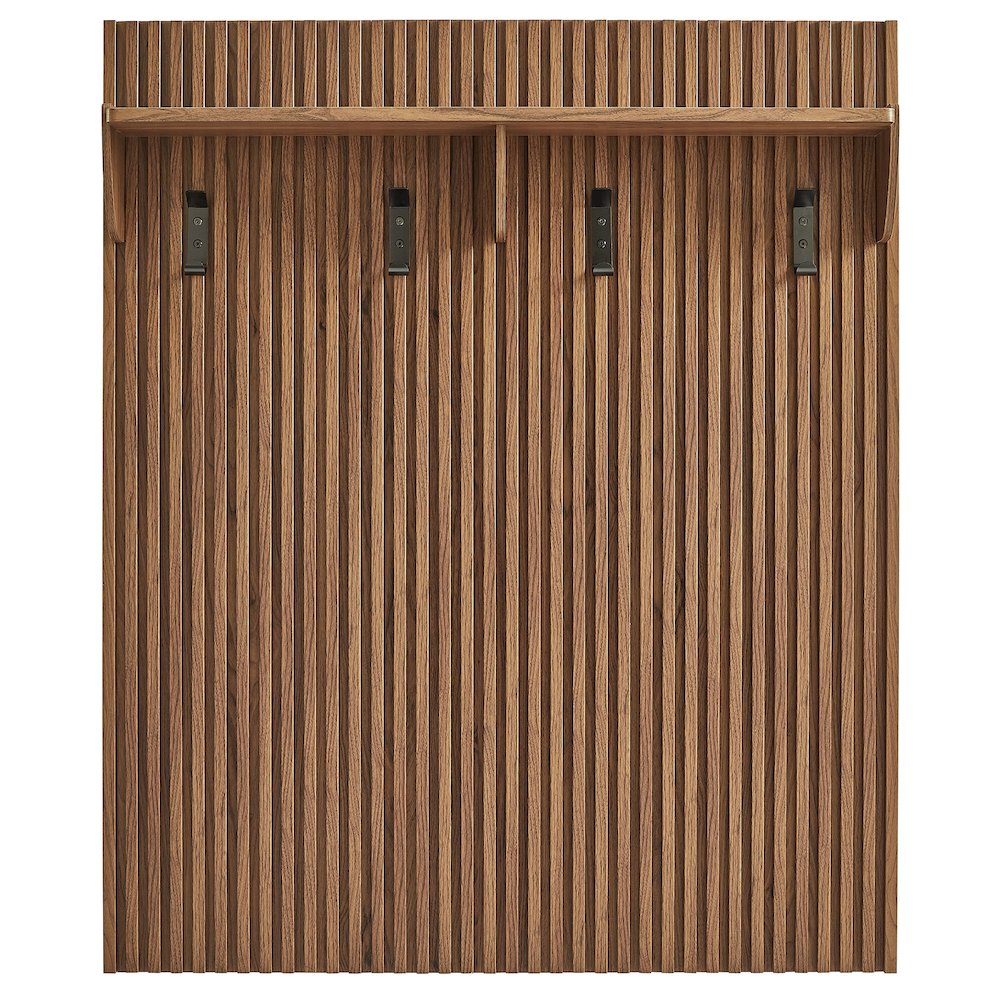 Render Fluted Coat Rack Panel With Shelf. Picture 4