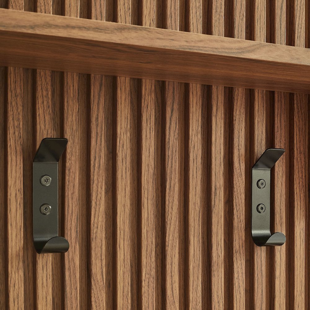 Render Fluted Coat Rack Panel With Shelf. Picture 5