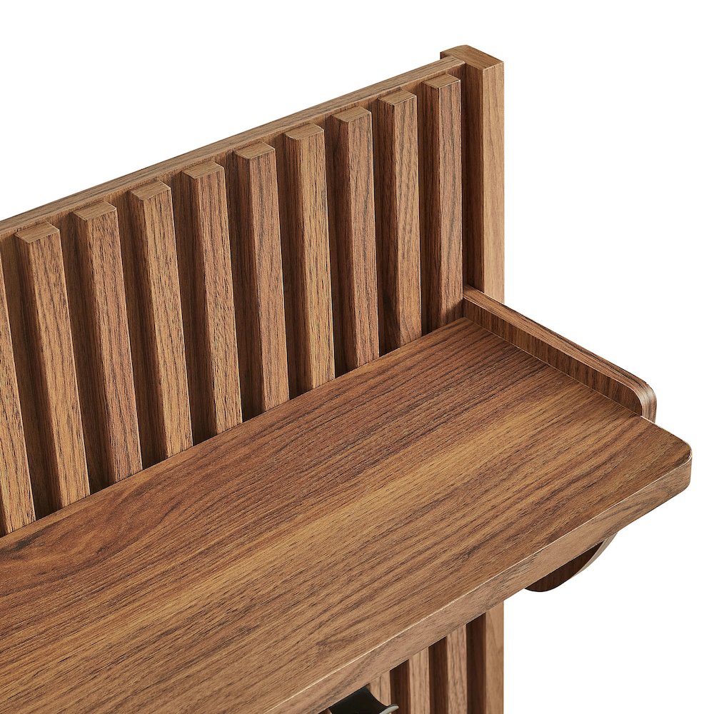 Render Fluted Coat Rack Panel With Shelf. Picture 6