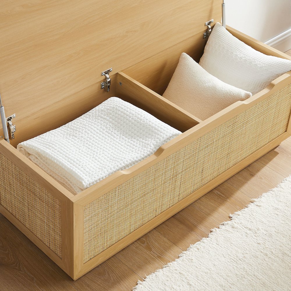 Soma Fluted 3-in-1 Hall Tree With Storage Bench and Coat Rack. Picture 7
