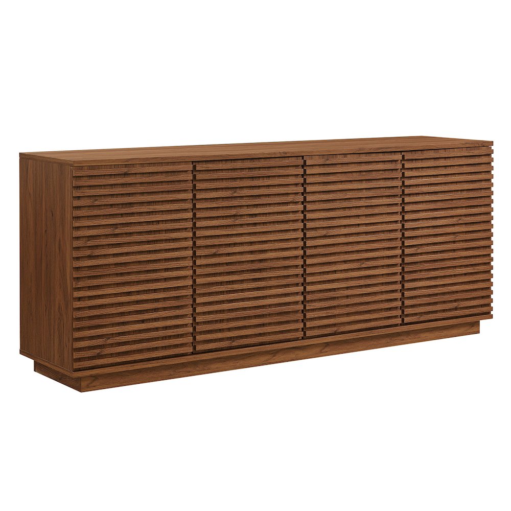Render 4-Door Fluted Sideboard Cabinet TV Stand. Picture 1