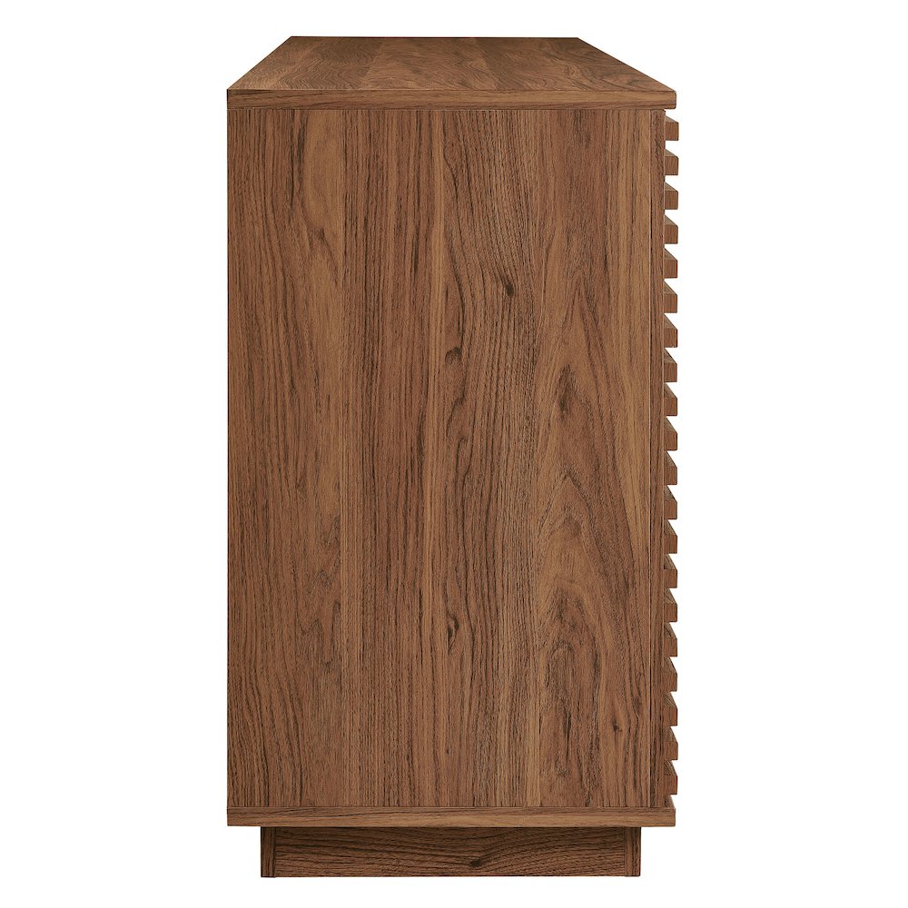 Render 4-Door Fluted Sideboard Cabinet TV Stand. Picture 4