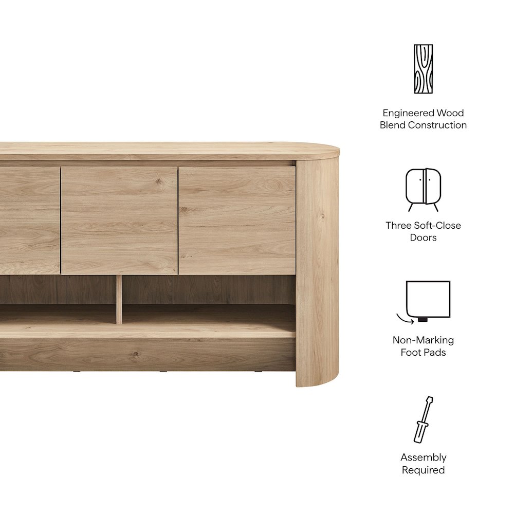 Duval 62 Inch Oval Sideboard. Picture 2