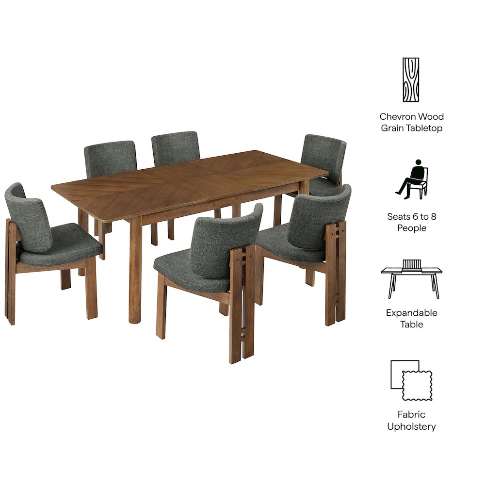 Alba 7-Piece Dining Set. Picture 2