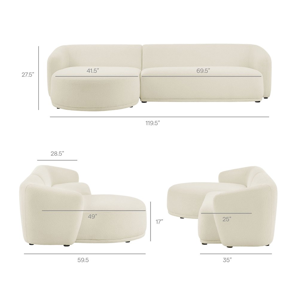 Modway Monica Modular Sofa With Chaise