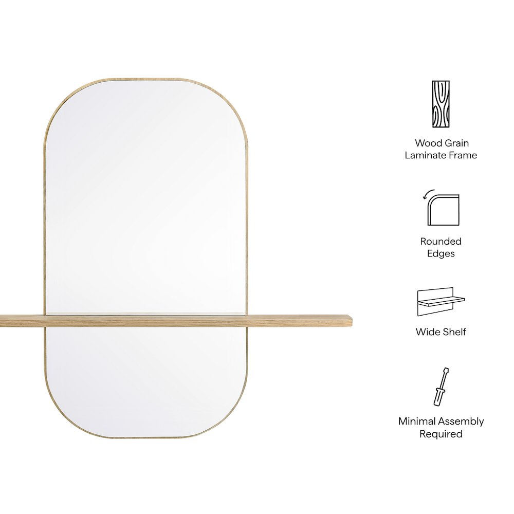 Solstice Large Oval Mirror. Picture 3