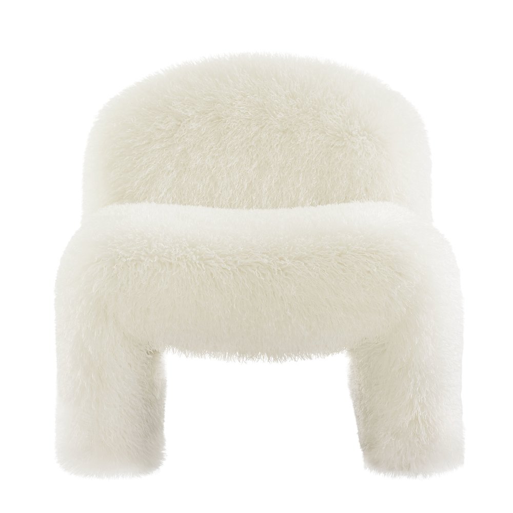 Mina Faux Fur Accent Chair. Picture 4